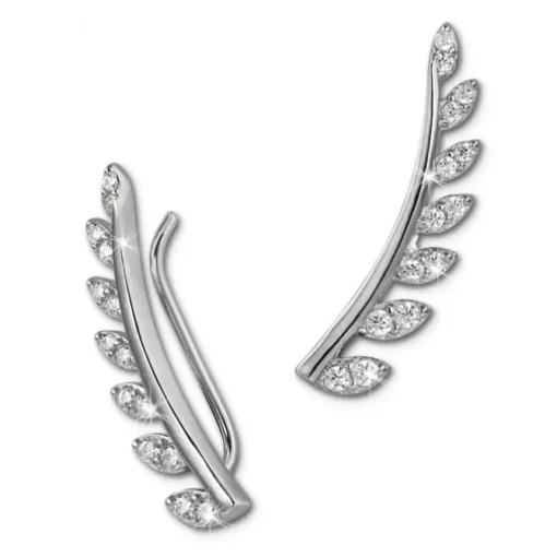 SilberDream Ear Cuff Blätter Ohrringe Ohrklemme 925 Sterling Silber GSO456W
