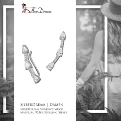 SilberDream Ear Cuff Drops Ohrringe Ohrklemme 925 Sterling Silber GSO459W