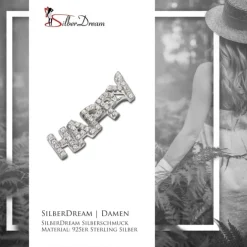 SilberDream Ear Cuff HAPPY Ohrring Ohrklemme 925 Sterling Silber GSO502W