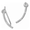 SilberDream Ear Cuff Herz Ohrringe Ohrklemme 925 Sterling Silber GSO458W