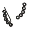 SilberDream Ear Cuff Kreise Zirkonia schwarz Ohrringe 925 Silber GSO425S