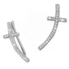 SilberDream Ear Cuff Kreuz Ohrringe Ohrklemme 925 Sterling Silber GSO467W