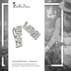 SilberDream Ear Cuff LOVE Ohrringe Ohrklemme 925 Sterling Silber GSO501W