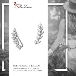 SilberDream Ear Cuff Ranke Zirkonia Ohrringe Ohrklemme 925 Silber GSO429W