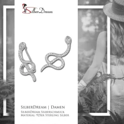 SilberDream Ear Cuff Schlange Ohrringe Ohrklemme 925 Sterling Silber GSO452W
