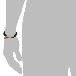 SilberDream Edelstahl golden Lederarmband braun Bolo-Armband LAP514B