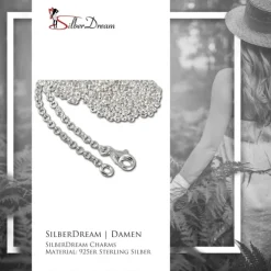 SilberDream 925er Silber Charm Kette Halskette 55cm FC002955-1