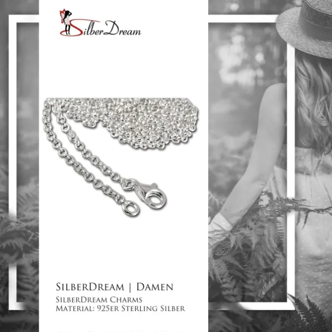 SilberDream 925er Silber Charm Kette Halskette 55cm FC002955-1