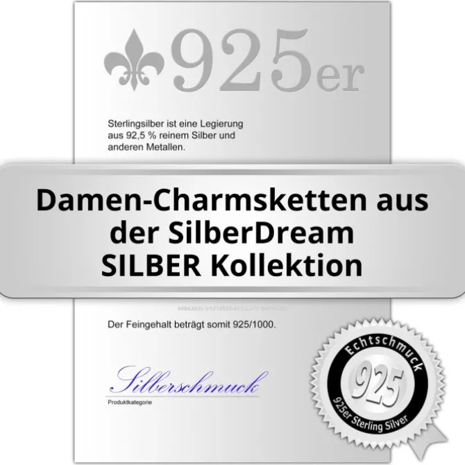 SilberDream 925er Silber Charm Kette Halskette 55cm FC002955-1