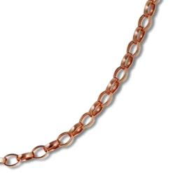 SilberDream Erbskette oval rose 925 Silber Damen Halskette 45cm Kette SDK26045E