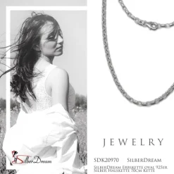 SilberDream Erbskette oval 925er Silber Halskette 70cm Kette SDK20970