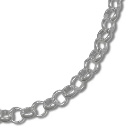SilberDream Erbskette rund 925er Silber Halskette 45cm Kette SDK20845