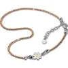 SilberDream Fußkette Blume 27cm rose diamantiert 925 Silber SDF2224E