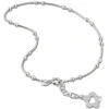 SilberDream Fußkette Blume offen 25,5cm 925 Sterling Silber SDF2115