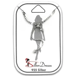 SilberDream Fußkette Dangle Kugeln 25cm 925 Sterling Silber Damen SDF5165J