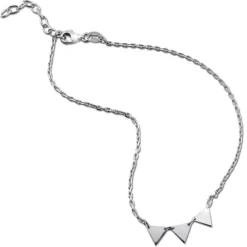 SilberDream Fußkette Dreiecke 25cm 925 Sterling Silber SDF5205J