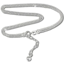 SilberDream Fußkette 3er Kugelkette 24cm 925 Silber SDF012