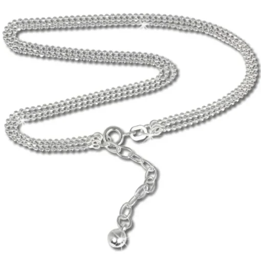 SilberDream Fußkette 3er Kugelkette 24cm 925 Silber SDF012