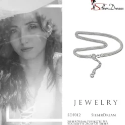 SilberDream Fußkette 3er Kugelkette 24cm 925 Silber SDF012