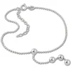 SilberDream Fußkette Kugel 25,5cm 925 Sterling Silber SDF2035