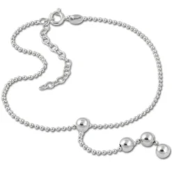 SilberDream Fußkette Kugel 25,5cm 925 Sterling Silber SDF2035