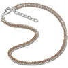 SilberDream Fußkette Kugeln Rose vergoldet und 925er Silber SDF2123E