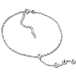 SilberDream Fußkette Kugel 25,5cm 925 Sterling Silber SDF2035