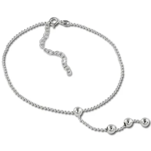 SilberDream Fußkette Kugel 25,5cm 925 Sterling Silber SDF2035