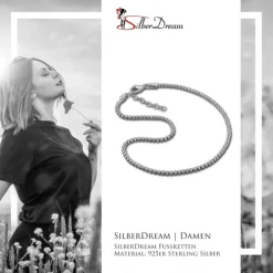 SilberDream Fußkette Kugeln 27cm diamantiert 925 Sterling Silber SDF2164J