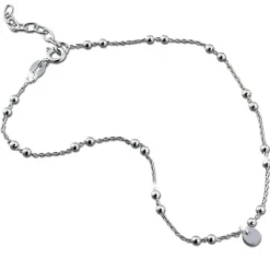 SilberDream Fußkette Plättchen 25cm 925 Sterling Silber SDF5235J