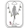 SilberDream Fußkette Pyrit Kugeln geschliffen 25cm 925 Sterling Silber SDF5135K