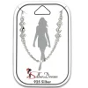 SilberDream Fußkette Raute Zirkonia weiß 25cm 925 Silber Damen SDF5095W