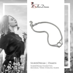 SilberDream Fußkette Ring 25cm 925 Sterling Silber SDF5065J