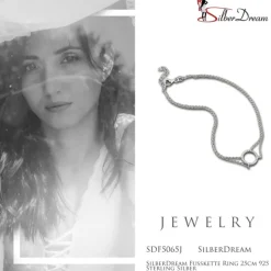SilberDream Fußkette Ring 25cm 925 Sterling Silber SDF5065J