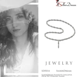 SilberDream Fußkette Singapur 25cm 925 Sterling Silber SDF014