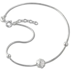 SilberDream Fußkette Sonne 25,5cm 925 Sterling Silber SDF2055