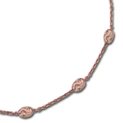 SilberDream Fußkette Typhoon 25cm 925 Sterling Silber rosévergoldet SDF3015E