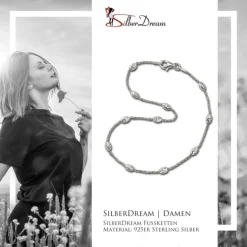 SilberDream Fußkette Typhoon 25cm 925 Sterling Silber SDF3015J