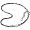 SilberDream Fußkette Zirkonia 27cm geschwärzt diamantiert 925 Silber SDF2244K