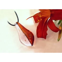 SilberDream Glas-Anhänger + Band -Bareteri- MXK59