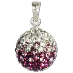 SilberDream Glitzer Anhänger Zirkonias lila ICE GSH002