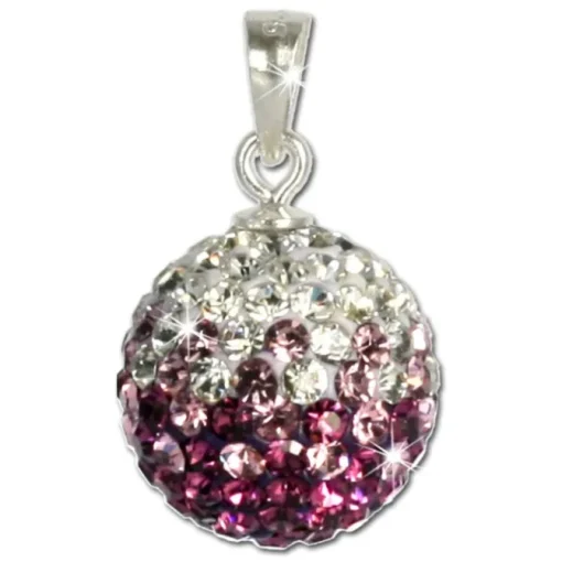SilberDream Glitzer Anhänger Zirkonias lila ICE GSH002