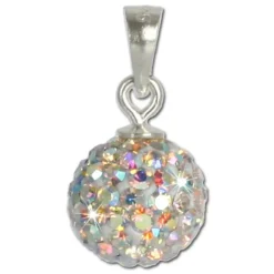 SilberDream Glitzer Anhänger Silber Zirkonias weiß GSH102