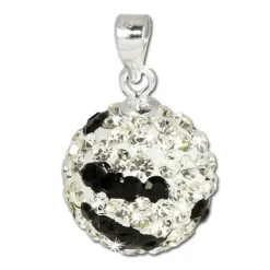SilberDream Glitzer Anhänger Kugel Zirkonia Kristalle Silber GSH302
