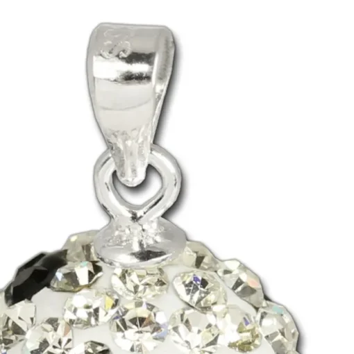 SilberDream Glitzer Anhänger Kugel Zirkonia Kristalle Silber GSH302