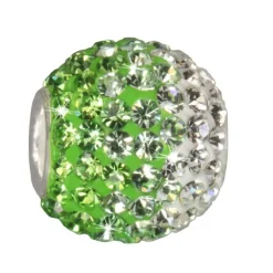SilberDream Glitzer Bead Zirkonias grün ICE 925 GSB008