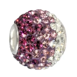 SilberDream Glitzer Bead Zirkonias lila ICE Silber GSB001