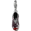 SilberDream Glitzer Charm Turnschuh lila Zirkonia Kristalle GSC583V
