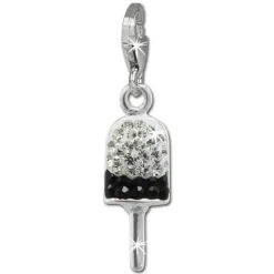 SilberDream Glitzer Charm Eis am Stiel Zirkonia Kristalle GSC547S