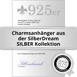 SilberDream Glitzer Charm Krokodil grün Zirkonia Kristalle Anhänger GSC572G